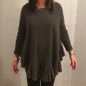Gray cashmere sweater